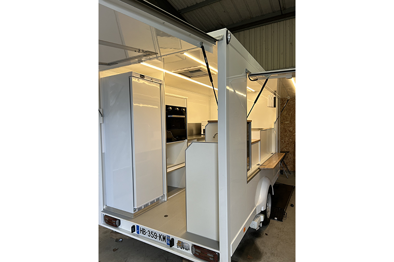 Remorque crêpes motorisée