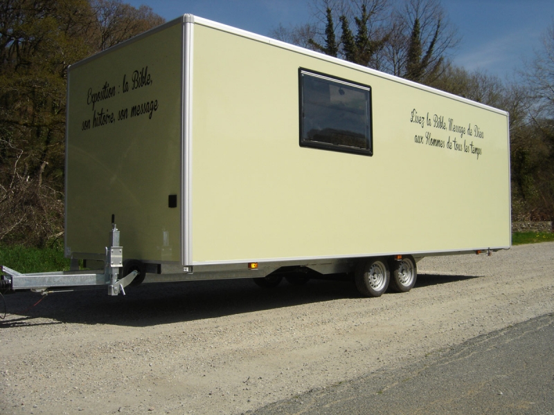 Remorque pour exposition 